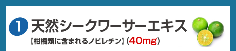 天然シークワーサーエキス　柑橘類に含まれるノビレチン 40mg